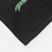 Soky Grhopper Costume On Boo Grhopper Halloween  フリースブランケット (角)