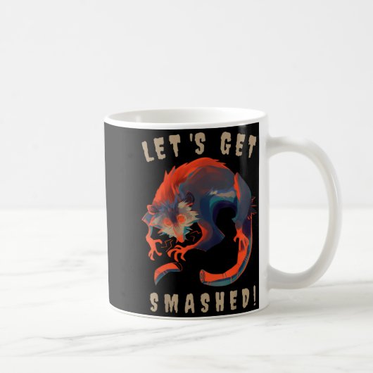 Soky Ossum S Let's Get Smashed Creepy Gift コーヒーマグカップ (右)