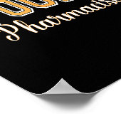 Soky Pharmacist Halloween Sder Varsity オレンジ文字 ポスター (角)