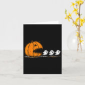 Soky Pumpkin Chasing Cute Ghosts Halloween Parade  カード (黄色い花)