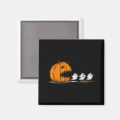 Soky Pumpkin Chasing Cute Ghosts Halloween Parade  マグネット (正面/裏面)