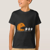 Soky Pumpkin Chasing Cute Ghosts Halloween Parade Tシャツ (正面)