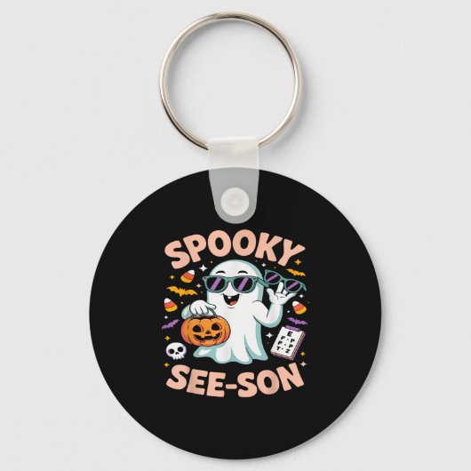 Soky See Son 眼科 おもしろ ガイコツ ハロウィン 仮装 キーホルダー (正面)