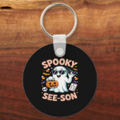 Soky See Son 眼科 おもしろ ガイコツ ハロウィン 仮装 キーホルダー (正面)