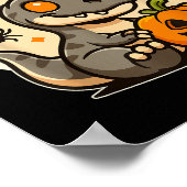 Sokysaurus Kids Halloween Dinosaur Kids Toddler Bo ポスター (角)