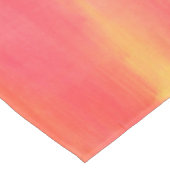 SOL黄色およびオレンジグラデーションな水彩画の芸術 テーブルクロス (アングル)