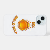 Sol Brillo Sola iPhone Case – Inspirational Logo P 15ケース (裏面横)