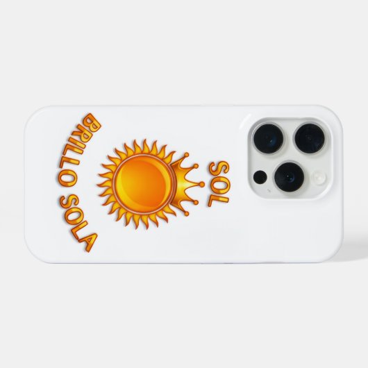 Sol Brillo Sola iPhone Case – Inspirational Logo P iPhoneケース (裏面横)
