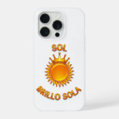 Sol Brillo Sola iPhone Case – Inspirational Logo P iPhoneケース (裏面)