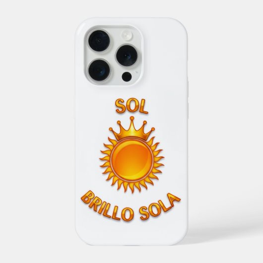 Sol Brillo Sola iPhone Case – Inspirational Logo P iPhoneケース (裏面)