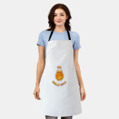 Sol Brillo Sola Logo Apron – Stylish Kitchen & Coo エプロン (着用した状態)
