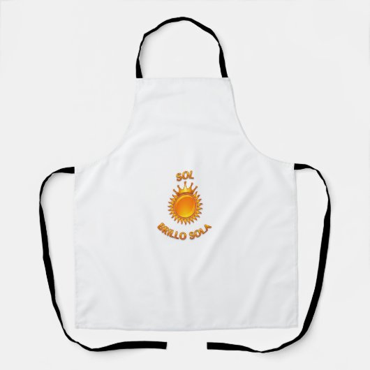 Sol Brillo Sola Logo Apron – Stylish Kitchen & Coo エプロン (正面)