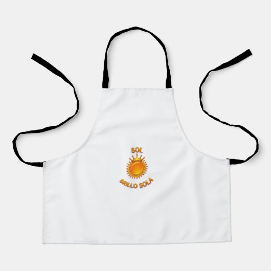 Sol Brillo Sola Logo Apron – Stylish Kitchen & Coo エプロン (正面)