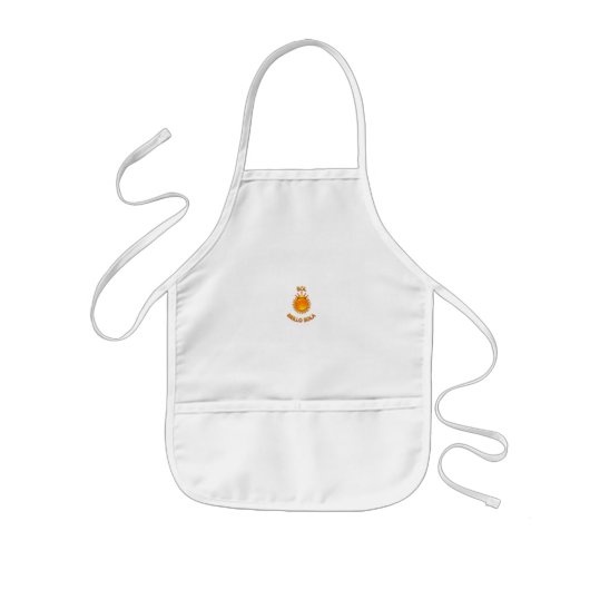 Sol Brillo Sola Logo Apron – Stylish Sun Design Ki 子供用エプロン (正面)