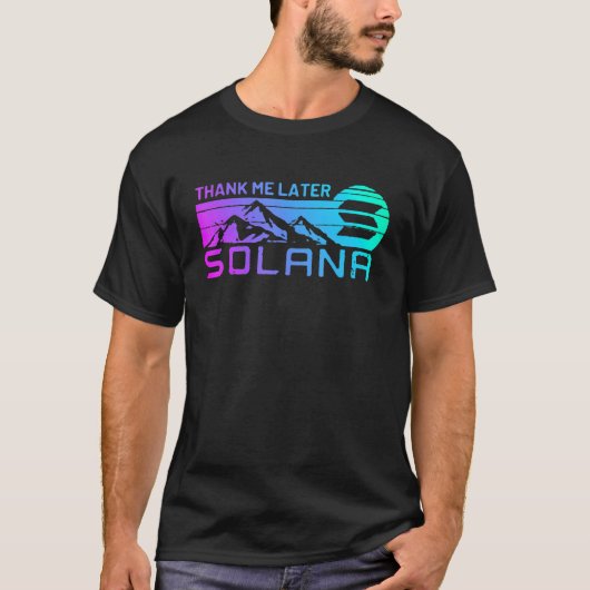 Sol Cryptocurrencyコイン定義のためのSolana暗号コイン Tシャツ (正面)