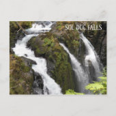 Sol Duc滝、ワシントン旅行写真 ポストカード (正面)