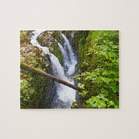 Sol Duc Falls I at Olympic National Park ジグソーパズル (横)