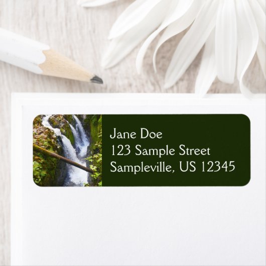 Sol Duc Falls I at Olympic National Park ラベル (インサイチュ)