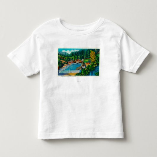 SOL Duc Hot Springsの巨大なプール トドラーTシャツ (正面)