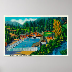 SOL Duc Hot Springsの巨大なプール ポスター