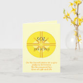 SOL Invictusの挨拶状 カード (黄色い花)