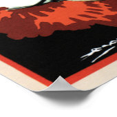 SOLA MIAヘアシャンプーローションとヴィンテージアールデコ ポスター (角)