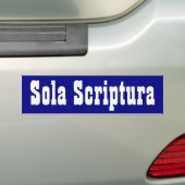 Sola Scriptura バンパーステッカー (車上)