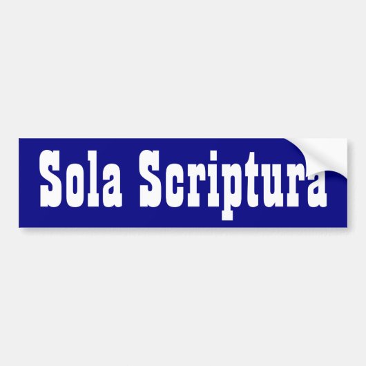 Sola Scriptura バンパーステッカー (正面)