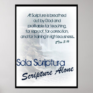 Sola Scriptura/聖なる書物、 経典のみ ポスター