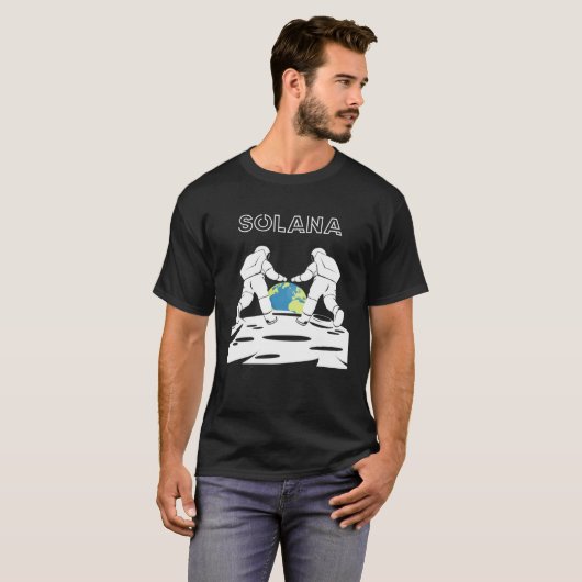 Solana Digital Asset SOL Token Blockchain Milliona Tシャツ (正面フル)