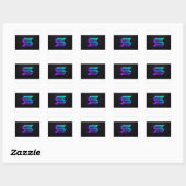 Solana Neon Speed Bars Sticker スクエアシール (シート)