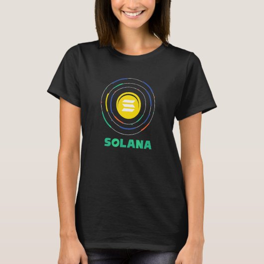 Solana Nft Digital Assets Sol Nft Cryptocu Tシャツ (正面)