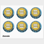 SOLANA TO MOONプレゼント彼氏のための暗号シール ラウンドシール (シート)