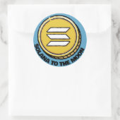 SOLANA TO MOONプレゼント彼氏のための暗号シール ラウンドシール (バッグ)