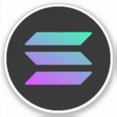 SOLANA TO MOON TRADERのステッモダンカー シール (正面)