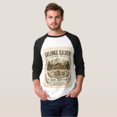 Solange KalderiレストランメニューデザインTシャツ Tシャツ (正面フル)