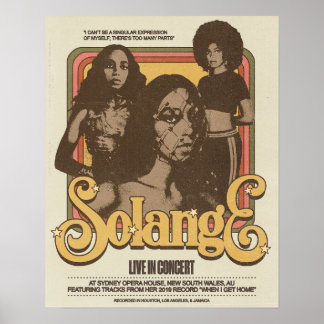 Solange Live in New South Wales, Au Poster ポスター