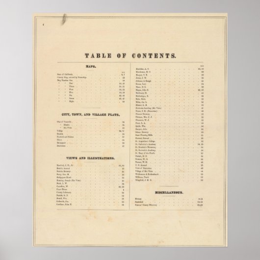 Solano County atlas map ポスター (正面)