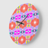Solar Bloom Kaleidoscope ラージ壁時計 (傾斜)