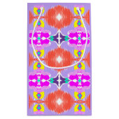 Solar Bloom Kaleidoscope Throw Pillow スモールペーパーバッグ (裏面)