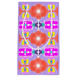 Solar Bloom Kaleidoscope Throw Pillow スモールペーパーバッグ