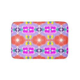 Solar Bloom Kaleidoscope Throw Pillow バスマット