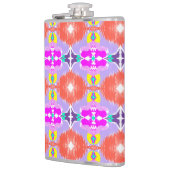 Solar Bloom Kaleidoscope Throw Pillow フラスク (左)