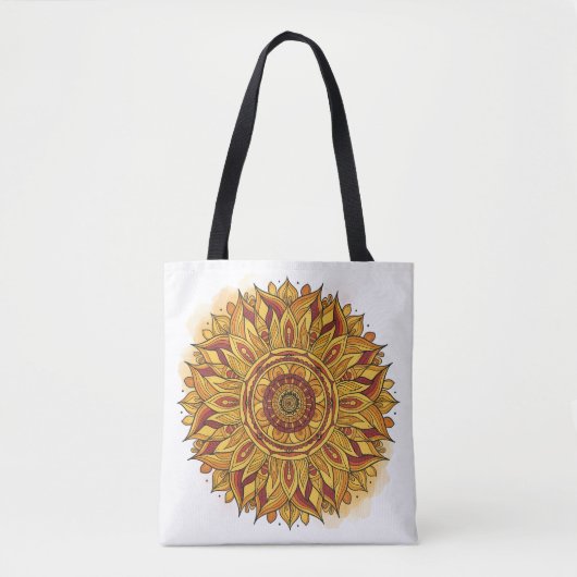Solar Bloom Mandala トートバッグ (正面)