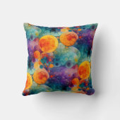 Solar Drift Vibrant Fractal Art Abstract Pattern クッション (裏面)
