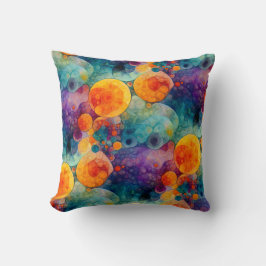 Solar Drift Vibrant Fractal Art Abstract Pattern クッション