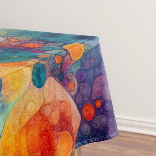 Solar Drift Vibrant Fractal Art Abstract Pattern テーブルクロス (インサイチュ)