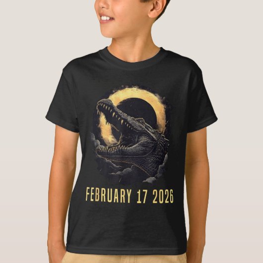 Solar Eclipse 02 17 26 Design Tシャツ (正面)