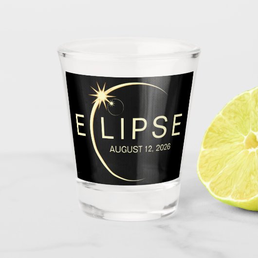 Solar Eclipse 2026 ショットグラス (正面)