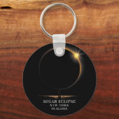 Solar Eclipse 2026 Celestial Astronomy キーホルダー (裏面)